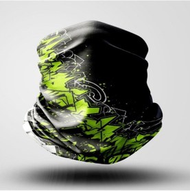 Resim Bandana Buff Green Kartlıklı - Universal 