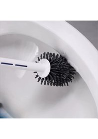 Resim Deterjan Hazneli Silikon Tuvalet Fırçası 