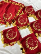 Resim TAN EVENT Baskılı Halay Mendili Kırmızı 10 Adet 