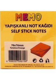 Resim Rubenis Yapışkanlı Not Kağıdı 76x76 Mm 50 Şeffaf Turuncu 50 Yp Rps-153-24-pkt 