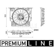 Resim MAHLE CFF543000P Fan Motoru Premium Lıne Bmw G30 F90 G31 B47 D20 