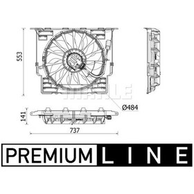 Resim MAHLE CFF543000P Fan Motoru Premium Lıne Bmw G30 F90 G31 B47 D20 