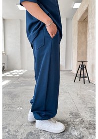 Resim İndigo Cozy Premium Çımalı Paça Lastik Eşofman İndigo 