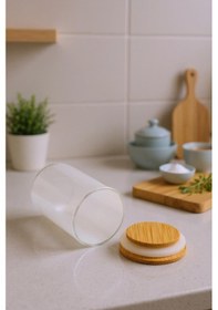 Resim Bambum Fiora - Yağlık Sirkelik Tuzluk & Biberlik Ahşap 