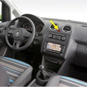 Resim AFT Vw Touran 2011-2015 Dörtlü Flaşör Düğmesi Kırmızı Üçgen Ikaz Tuşu 1t0953509b 