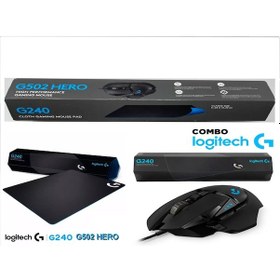 Resim Logitech G502 Hero Gaming Mouse & G240 Gaming Mouse Pad 