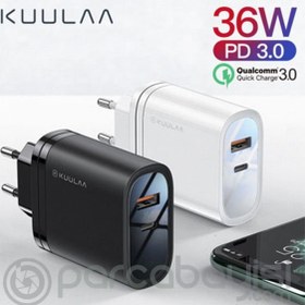 Resim KUULAA 1 Usb QC3.0 1 PD 36W Universal Hızlı Şarj Başlık 