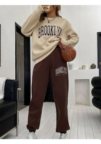 Resim Hırsch Kadın Brooklyn Baskılı Eşofman Takımı Bejkahve 