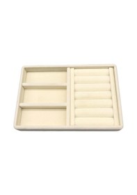 Resim Yerli Üretim Süet Kumaş Krem Renk 22 Cm / 14 Cm Çekmece İçi 