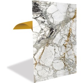 Resim Tink Kendinden Yapışkanlı Taş Mermer Desenli Pvc Panel 41X62 cm (4 Adet) 1 M² 