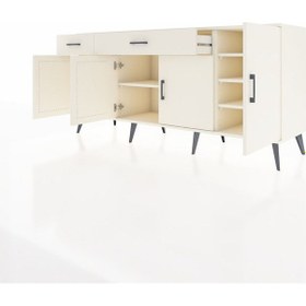 Resim Hyperion Konsol 5 Raflı 2 Çekmeceli 4 Kapaklı 176x44x83 Aytaşı-aytaşı Aytası 