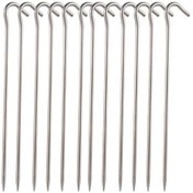 Resim Springsun Lixada Paslanmaz Çelik Çadır Kazıkları - 12'li Set, Rüzgara Karşı Sağlam Tutturma Çok Renkli 
