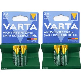 Resim Varta 4 adet 2700mAh AA Kalem Şarj EdilebilİR Pil 