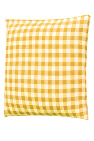 Resim AfgTech Piknik Seti 170x170cm Piti Kareli Piknik Örtüsü, 40x40cm 2 Adet Minder Sarı 