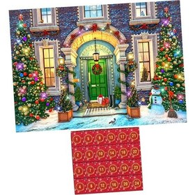 Resim Suntek Yılbaşı Bulmacası Advent Takvimi 1008 Parça 70cmx50cm 