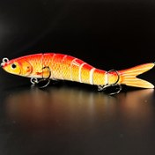 Resim Premium 8-Segment Swimbait Balıkçılık Yemi - Yüksek İndeksli Plastik, Taze ve Tuzlu Su Balıkçılığı için Batan Wobbler, Balıkçılık Aksesuarları | Gerçekçi Balık Tasarımı | Dayanıklı Balıkçılık Yemi, Balıkçılık Yemi 