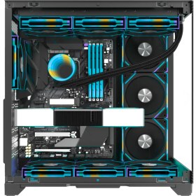 Resim Revenge Kumandalı Supernova 7 Rgb Fanlı Atx Temperli Cam Panel Akvaryum Gaming Bilgisayar Kasası 