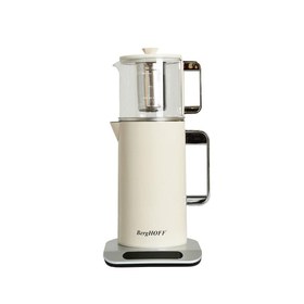 Resim Berghoff Gem Retro Çay Makinesi 1,7 L Gümüş Kulplu Krem 