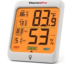 Resim ThermoPro TP53 İç Mekan Dijital Sıcaklık ve Nem Ölçer Özellikli Termometre 