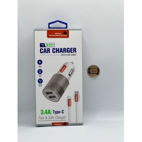 Resim Ceptex Type-C Uyumlu Araç Şarj Aleti S-317 Araba Çakmaklık Şarj 