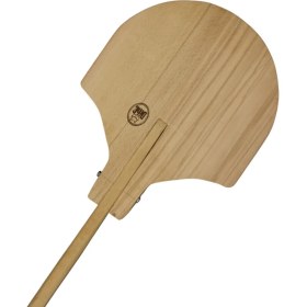 Resim Ahşap Saplı Pizza Çevirme Küreği EN36 BOY36 Sap 80 cm 