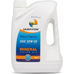 Resim Şampiyon Pro-Tech 20W-50 Mineral Motor Yağı 4 Lt 