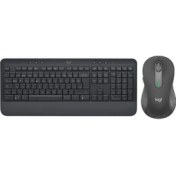 Resim Logitech Signature K650 + M650 L Büyük Boy Siyah Kablosuz Klavye-Mouse Seti 