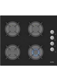 Resim Simfer 9 Fonksiyon QS Dijital Siyah 2'li Ankastre Set (8208 Fırın + 3500 Ocak) 