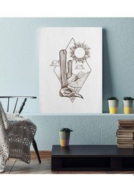 Resim Çöl Kızılderili Ahşap Tablo 4mm 