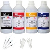 Resim tecprint TECPRİNT Epson Uyumlu L300 1 Litre Muadil Mürekkep Seti+Enjektör+Eldiven 