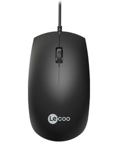 Resim Lenovo Lecoo MS100 USB Kablolu 1000 DPI 3 Tuşlu Optik Mouse Siyah 