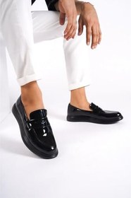Resim Clt8500 Erkek Kolej Model Cilt Loafer, Siyah, 40 