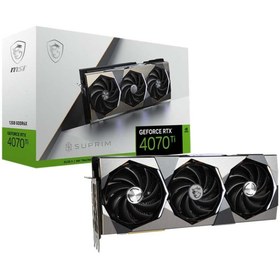 Resim MSI GeForce RTX 4070 Ti SUPRIM 12GB GDDR6X 192Bit DLSS 3 Ekran Kartı 