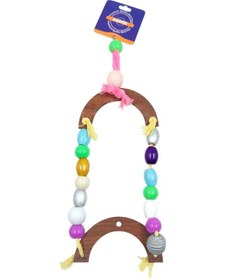 Resim Askılı Kuş Tüneği Kuş Oyuncağı 