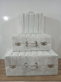 Resim Sonem Çeyiz Çeyiz Sandığı Gelin Damat Bavul Çanta Sandık Hurç 3lü 0557 