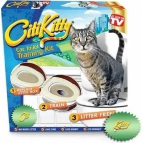 Resim Dodes Citikitty Klozet Kedi Tuvaleti Eğitim Seti 