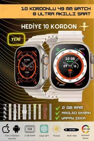 Resim Bakeey WS-X10 Akıllı Saat 10 Kordonlu Kasa Koruyucu Hediyeli Tüm Cihazlara Uyumlu Akıllı Saat Watch 9 8 