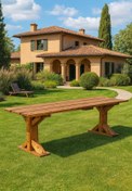 Resim pinoxi Masif Ahşap Bank Mutfak Bankı Bench 100cm X 30cm Ceviz Renk 