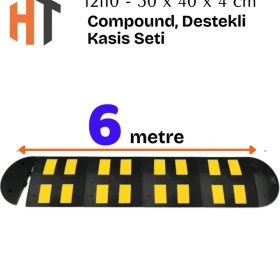 Resim Kauçuk Yol Kasisi, Destekli Kasis Seti 6 Metre 