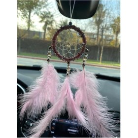 Resim Araç Balkon Aksesuar El Yapımı Pembe Bebek Odası, Kapı Süsü, Araba Dikiz Aynası 20 