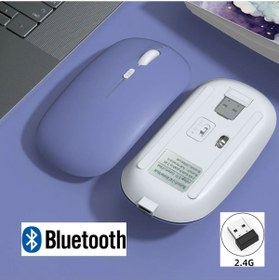 Resim Everest Grup Macbook/Huawei/Samsung/Uyumlu Şarj Edilebilir Sessiz Mouse Wifi Kablosuz Mouse Fare 