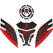 Resim Gogo Tank Pad Seti 001 Siyah-kırmızı Cf Moto 150nk 2016-2023 