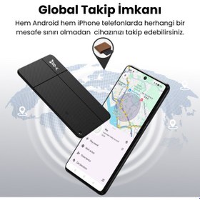 Resim Hi Kart Apple Uyumlu iOS&android Takip Cihazı & Dijital Kartvizit Siyah 4'lü Paket 