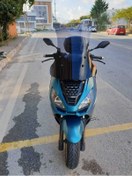 Resim Motocam Peugeot Pulsion 125 Siperlik Ön Cam 2022 2024 Model 68cm Açıkfüme Renkli 4mm Uzun Cam 