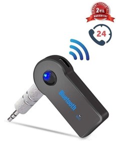 Resim Nikadu Aux Bluetooth Araç Kiti Kablosuz Müzik Aktarım Cihazı Eller Serbest Konuşma Hands Free 