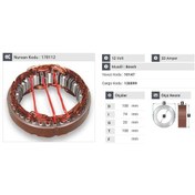 Resim 12v Alternatör Statör Bosch Tipi 33 A 3 Uçlu N11.394 