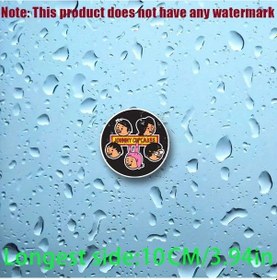 Resim Chuangyinshop 2pcs Bob's Bakers Su Geçirmez Vinil Çıkartma Araç Bisiklet Motosiklet Kask Dayanıklı 