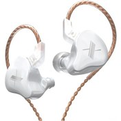 Resim Vkemall Kz Edx Beyaz Kulak İçi Kulaklık - 10mm Manyetik Driver Derin Bas, 2pın Çıkarılabilir Kablolu, 3.5mm Bağlantı, Mikrosuz Edx 