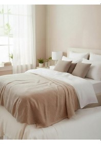 Resim Özdilek Tomurcuk Tek Kişilik Battaniye Yumuşacık, Sıcak Tutan Ve Dayanıklı Bej 