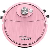 Resim Akıllı Süpürge Robotu: 3'ü Bir Arada Süpürme, Emme, Mopping - Usb Şarjlı, Ev Aletleri, Pembe Pembe Pembe 